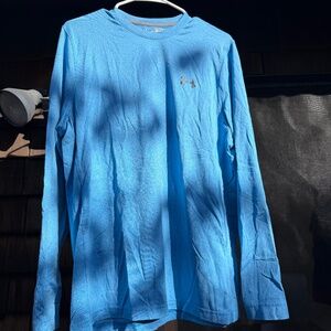 Men's Under Armour Cold Gear Long Sleeve Shirt, Blue, Medium